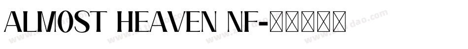 Almost Heaven NF字体转换
